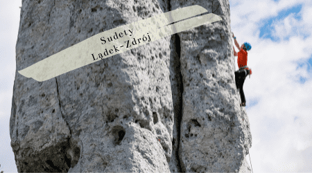 Kurs wspinaczki w skałach po drogach ubezpieczonych w Sudetach.